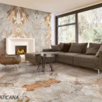Indian Porcelain Floor Tiles Size 120×240  cm, Color Vitecana A, Brescia Model
