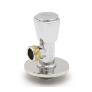 German Brass Angle Valve 1/2 inch, Chrome Color | Alsaggaf company