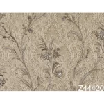 Floral wall covering dark beige color, length 10m, width 1.06m, model 44420