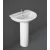 Floor Base Bathroom Washbasin, Size 50x40.6 cm, Alpine White Color | Rak Ceramics