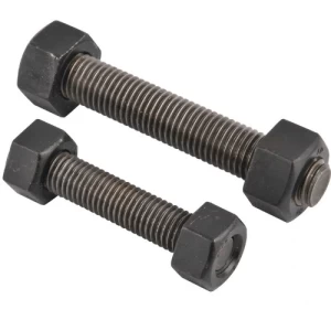 مسمار استد قطر 20 مم طول 300 مم درجة L7 مع 2 صامولة سداسية ASTM A193 | برج الحضارة للتجارة