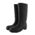 Rubber Rain Boot without Toe rubber, long, Size 43, Oil resistant PVC, Black Color, Height 15 inches