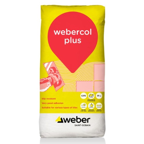 لاصق بلاط أسمنتي 20 كجم لون رمادى Webercol Plus | سودامكو -ويبر
