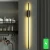 Modern Cylindrical LED Wall Light, 3 Watt, 60 cm Height, 4.5 cm Width, Black Color