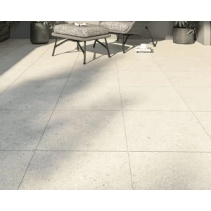 Outdoor Ceramic Floor Tiles 15 mm Height, 50x50 cm Size, Grey Color | Abyat Company