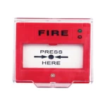 زر إنذار الحريق،  لون احمر، الطاقه 24 فولت، الابعاد 86 × 86 ملم        