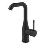 جروهي حنفية مغسلة قاعدية، مجموعة ايسينس، حجم كبير، أسود