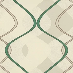 Decorative Wall Covering Venice Set 5 m² Green with White, Germany | YT-01834992