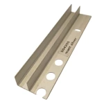 Large Aluminum Glass Holder Accessory, 240 cm Length, 1.3 cm Height, Matte Silver Color