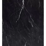 Matte laser marble replacement panel for salons, size 120 x 290 cm, color black with white veins, model L-040