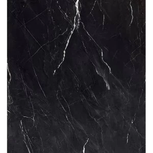 لوح بديل رخام ليزر مطفي 120×290 سم أسود بعروق أبيض، موديل L-040 | 