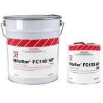Putty Epoxy Floor  Nitoflor FC150 HP Fosam   8 Liters  Package Pastel Gray Color