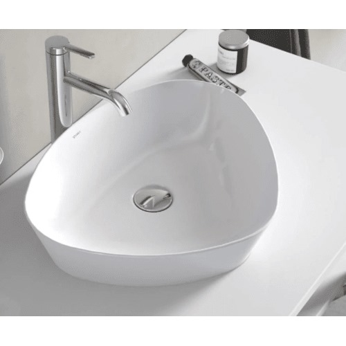 Oval Ceramic Counter Top Wash Basin 50×40.5 cm, Brilliant White | Hatch Company
