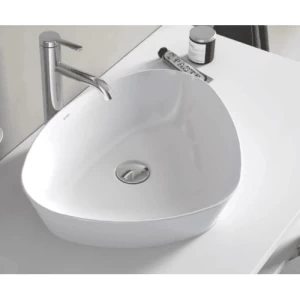 Oval Ceramic Counter Top Wash Basin 50×40.5 cm, Brilliant White | Hatch Company