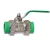 PPR Double Union Ball Valve Size 40 mm  Al-Munif Factory  Green  Color