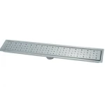 Silver Shower Floor Drain, Chrome Color, Size 60x10 cm