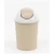 HDPE Plastic Waste Container with Swivel Circular Lid, Beige Color, Model Number MDEXG