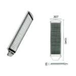 LED street light, Size 1040×307mm, Color temperature 2700-6500K , AL Anwar Factory