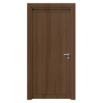 أبواب بريميوم مدخل، مقاس 235 × 115 سم، لون بني، سمك 6 سم، موديل TR17