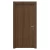 Premium entrance doors, size 235 x 115 cm, brown color, thickness 6 cm, model TR17