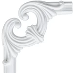 شرائح ديكور فوم PU للسقف، مقاس 27×27 سم، لون ابيض | شركة زخارف