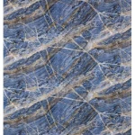 Chinese Marble alternative for Decoration Rectangle, Size 300 × 122 cm, Blue veins gold color
