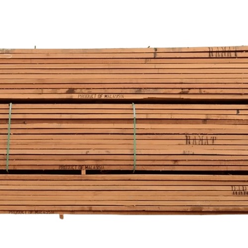 خشب أبو سلك سطح خشن بني غامق محمر سمك 8 سم مقاس 8 × 30 سم | Meranti Wood