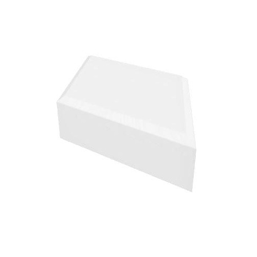 رصيف ارضيات شكل معين انترلوك بريسما 3D، 334.40x194.10x80 مم، سماكة 80 مم، أبيض | مصنع شركة اوبال المتحدة للمنتجات الخرسانية