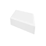 Diamond Shape Interlock flooring pavement 3D PRISMA, Size 334.40x194.10x80 mm, Thickness 80 mm, white Color | Opal Company Factory