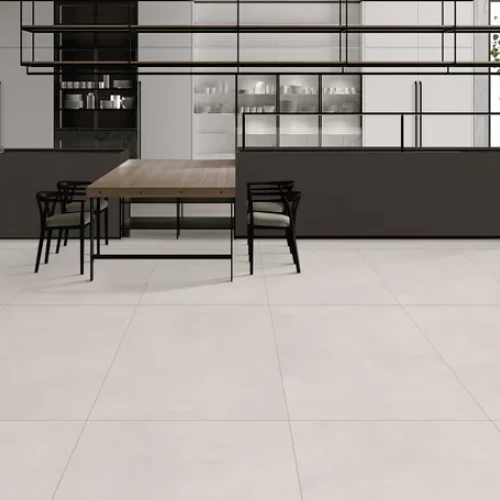 بلاط بورسلان ابعاد 160 ×80  سم، لون ابيض، موديل جيملك 