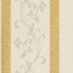 Striped wall covering pale beige color, length 10m, width 0.73 m, model 7036