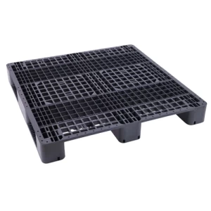 High-Density Polyethylene Plastic Pallet 1200x1200x150 mm Dark Gray | AL-FURIDI FACTORY FOR PLASTIC INDUSTRIES