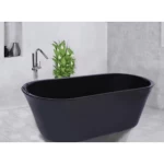 Acrylic Bathtub Size 150×75 cm Height 58 cm, Black