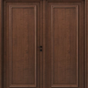 Wooden Double Door Premium 220 × 235 cm, Dark Brown, Thickness 6 cm | EX07