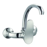 Wall Mounted Sink Mixer, Chrome Color
