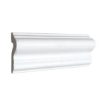 بانوهات جداريه بيضاء فايبر، طول 240 سم، ارتفاع 4.3 سم، سماكة 1.7 سم