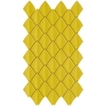 Ceramic tile walls, size 20×16 cm, yellow color, Snake model.