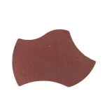 Classico Interlock Paving Tiles, Dark Red Color, Size 17.2x11.5 cm, Thickness 8 cm | Al Sarif company