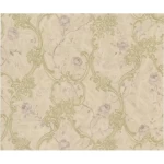 Italian Wallpaper Beige Color Floral Design, Size 10mx0.73m, Model 81155