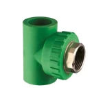 قسام PPR بسن داخلي براند شانل مقاس  1 × 1 انش  ارتفاع 80 مم   لون اخضر 