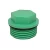 PPR Threaded Plug Size 1/2 inch, Green Color | Cosmoplast