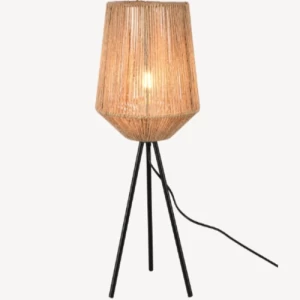 Table Lamp 26x26x30 cm Brown Color, Contemporary Design | Abyat Company