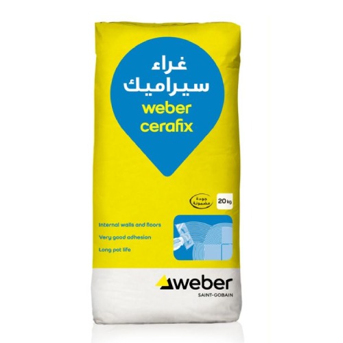 غراء سيراميك أسمنتي Weber Cerafix 20 كجم بودر أبيض | سودامكو -ويبر
