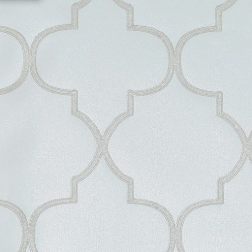 Vinyl Wallpaper Patterned Design 15.6m × 106 cm Gold with Silver | Luxury line
