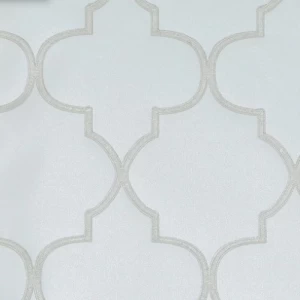 Vinyl Wallpaper Patterned Design 15.6m × 106 cm Gold with Silver | Luxury line