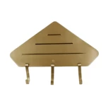 Glass Shower Shelf,  Width 265 cm, Lenth 190, Height 44.5 cm, Matte Gold Color