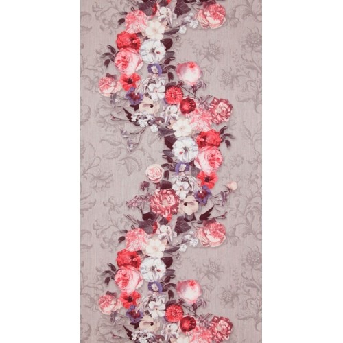 Floral Wallpaper Pink Color 10m x 0.53m, Model 17792 | Balbaid Decor Company