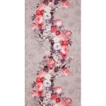 Floral wallpaper, pink color, length 10 m, width 0.53 m, model 17792  