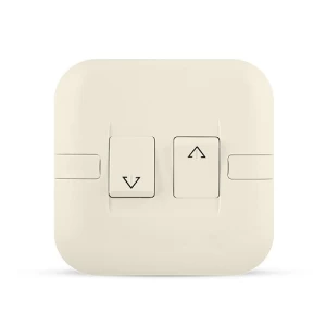 Curtain Switch 2 Gang 10 Amp, Beige, 7x7cm Size, 250V | Spectra