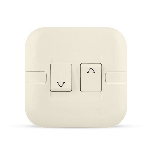 Curtain Switch 2 Gang 10 Amp, Beige, 7x7cm Size, 250V | Spectra